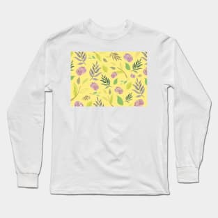festive watercolor flowers 7 Long Sleeve T-Shirt